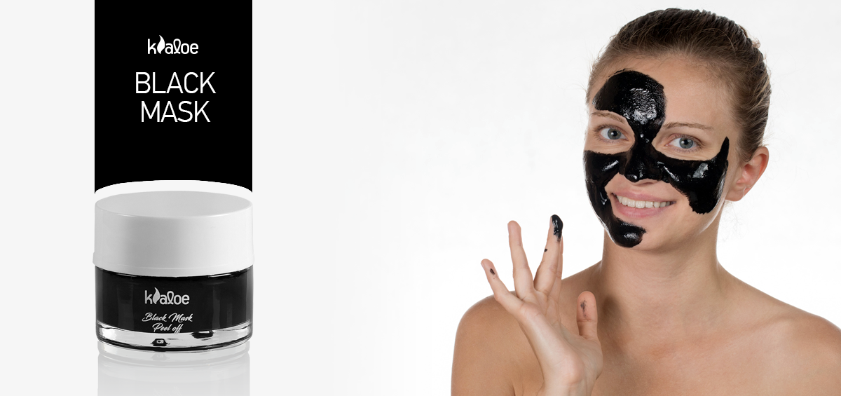 Kaloe Black Mask: Απολέπιση προσώπου με μαύρη μάσκα και αλόη